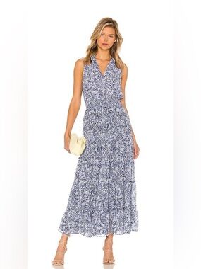 1. State Blue Floral Tiered Maxi Dress